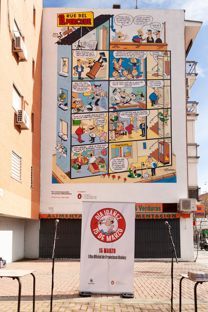 Mural de "13, Rue del Percebe" en Carabanchel.