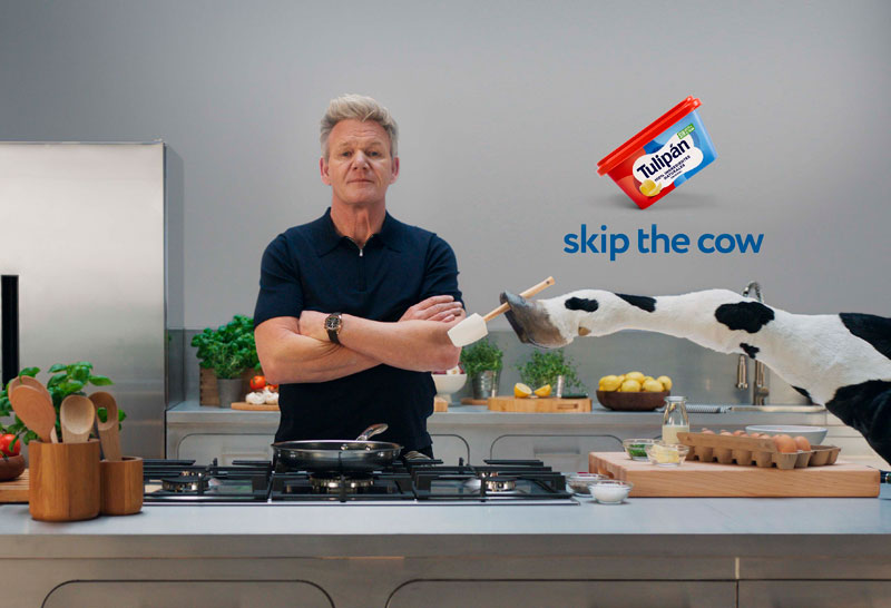 Tulipán y Gordon Ramsay presentan la campaña “Skip the cow”