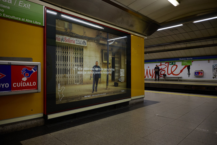 Los negocios quebrados por la DANA "abren" en el Metro de Madrid.