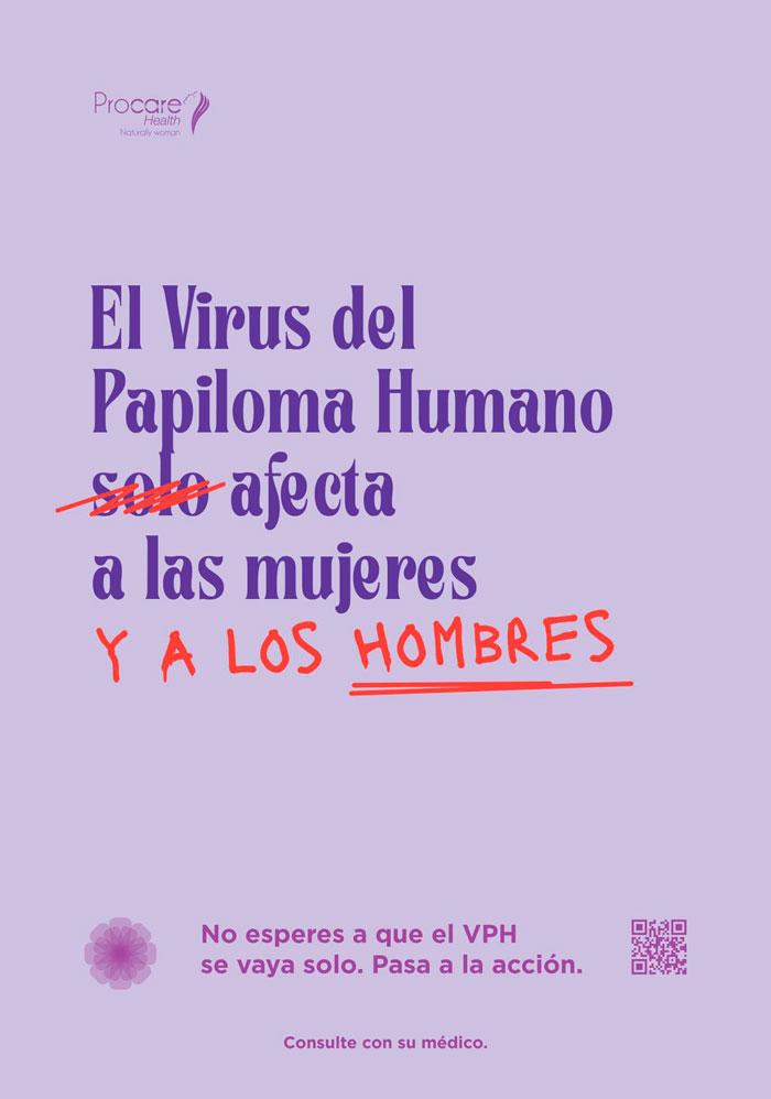 Campaña de prevención del virus del papiloma humano.