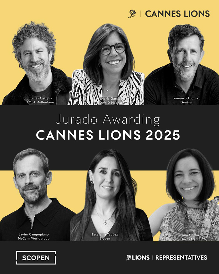 Seis jurados españoles en Cannes Lions 2025.