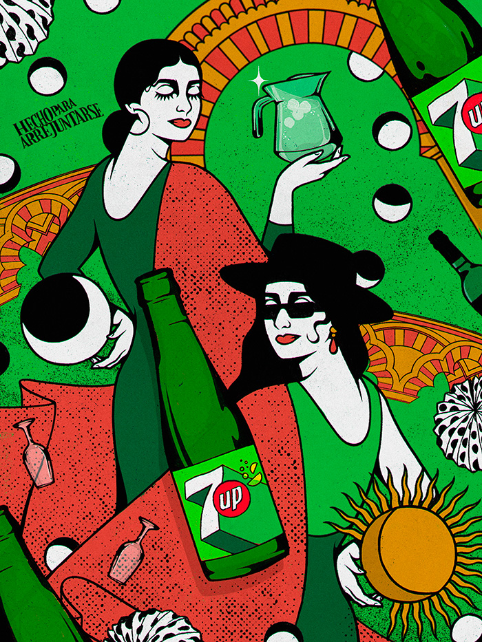 7UP lanza nueva colección de abanicos para las ferias andaluzas.