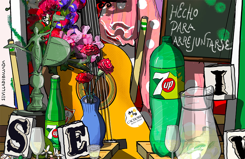 7UP lanza nueva colección de abanicos para las ferias andaluzas
