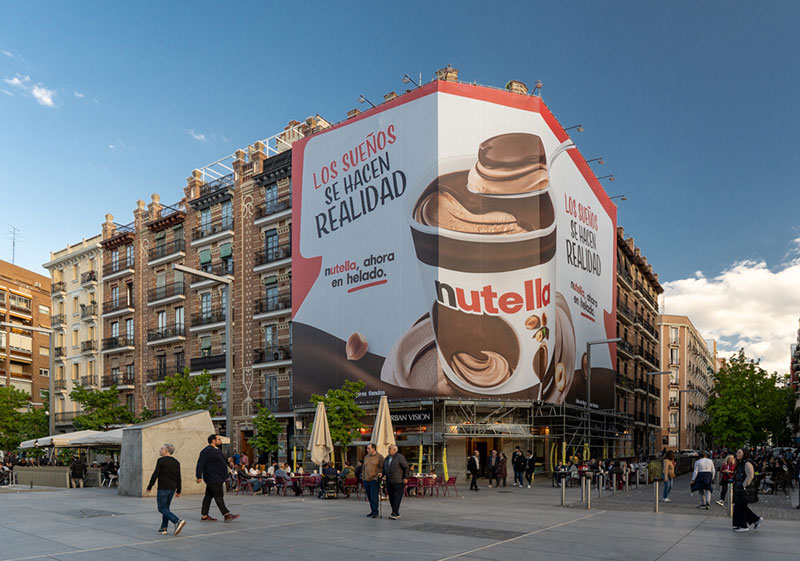 Nutella anuncia su nuevo helado a lo grande