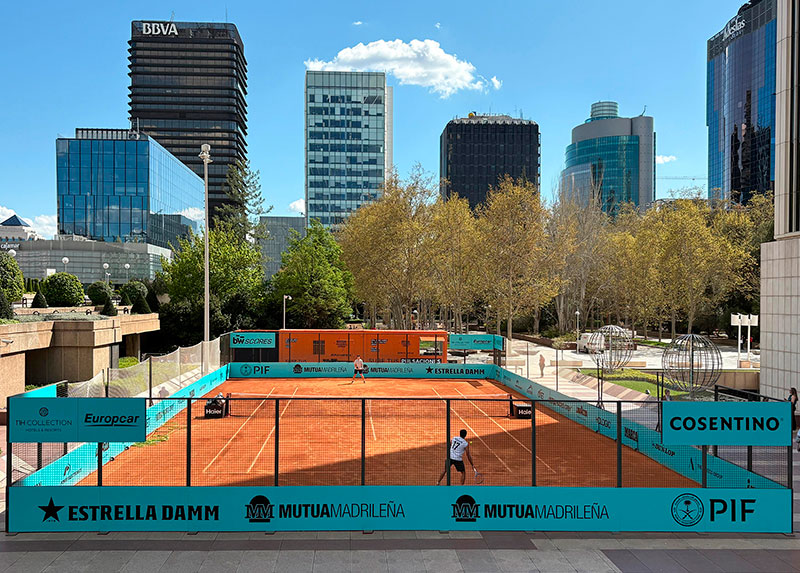 El Mutua Madrid Open estrena pista en la Plaza Picasso