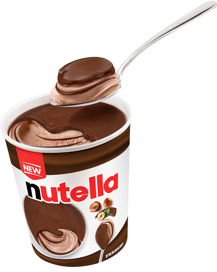 Nutella anuncia su nuevo helado a lo grande.