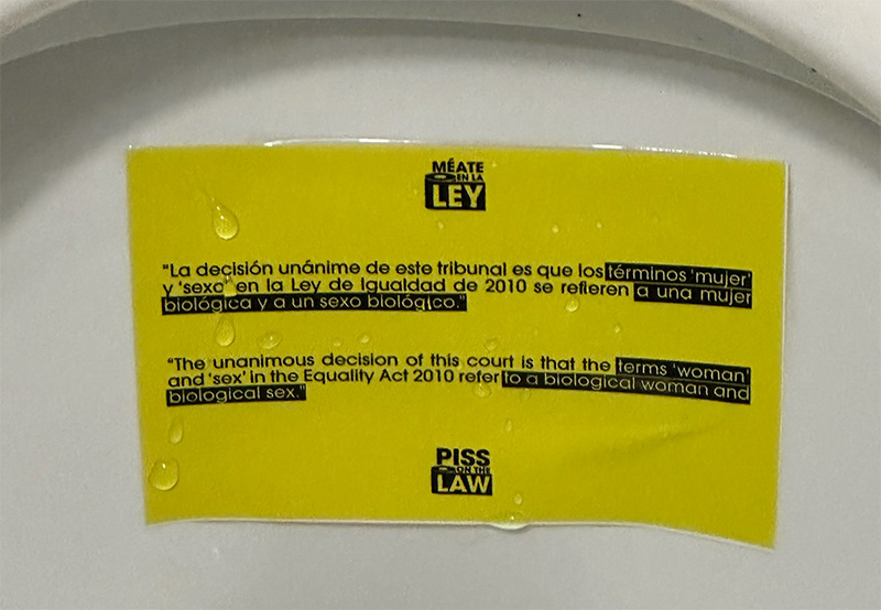 Meándose en la ley para defender los derechos de la comunidad trans