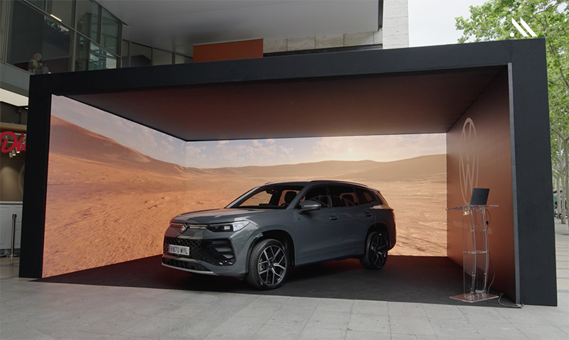 Instalación inmersiva para presentar el nuevo Volkswagen Tayron