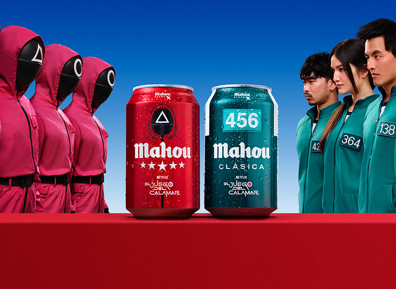 Mahou lanza dos ediciones limitadas de "El juego del calamar"