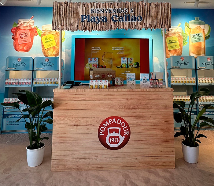 Oasis climático de Pompadour en el centro de Madrid.