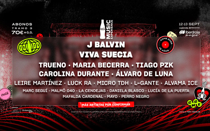 Coca-Cola Music Experience anuncia nuevos artistas