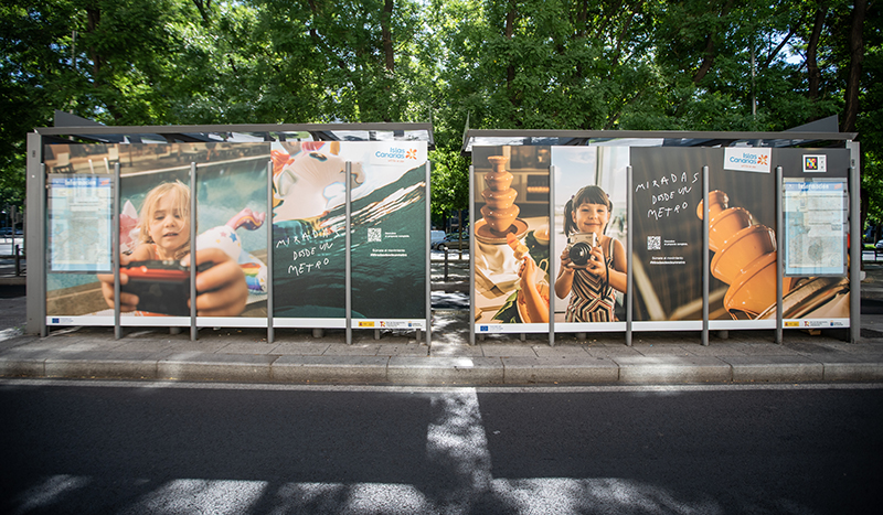 Expo de fotos captadas por niños durante sus vacaciones en Canarias