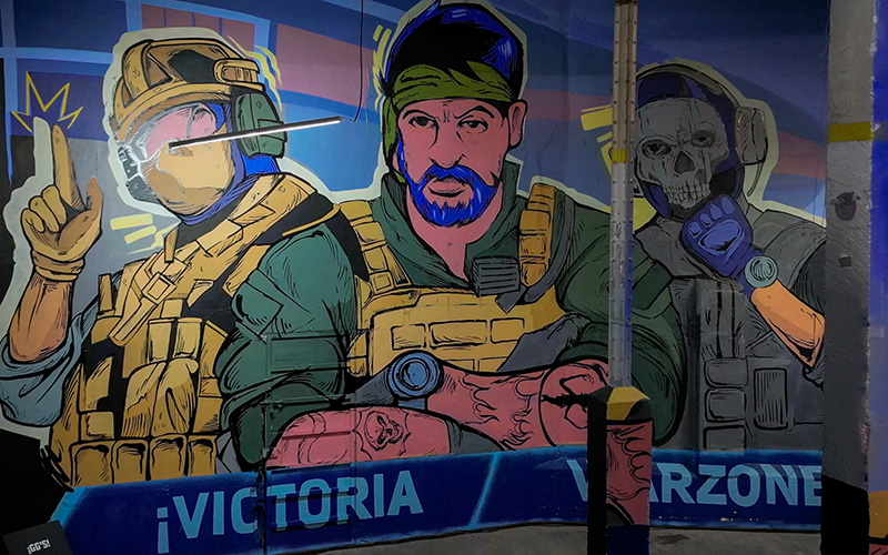 "Historias de Verdansk", un mural "instagrameable"