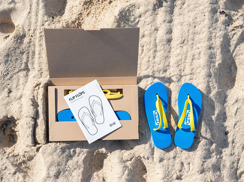 Estas chanclas son de IKEA, así que hay que ensamblarlas