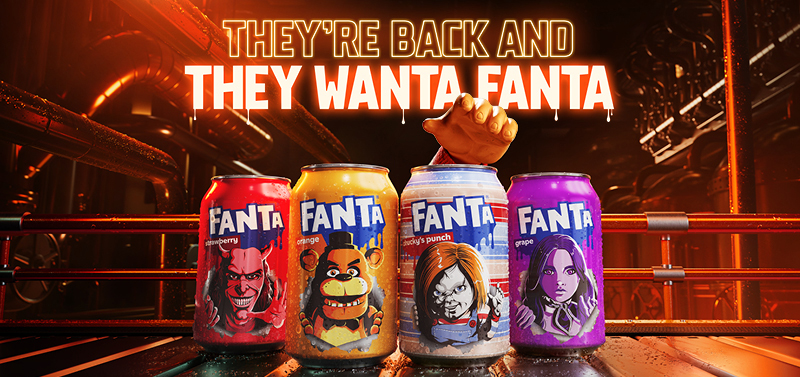 Fanta reúne a iconos del terror en su nueva edición limitada