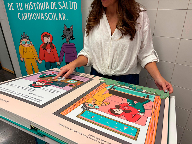 Versión interactiva de "Caperucita" para promover la salud cardiovascular