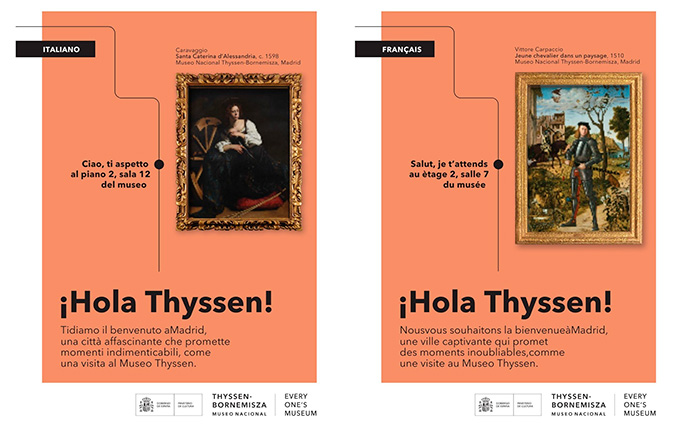 El Thyssen lanza una campaña en 30 hoteles de Madrid.