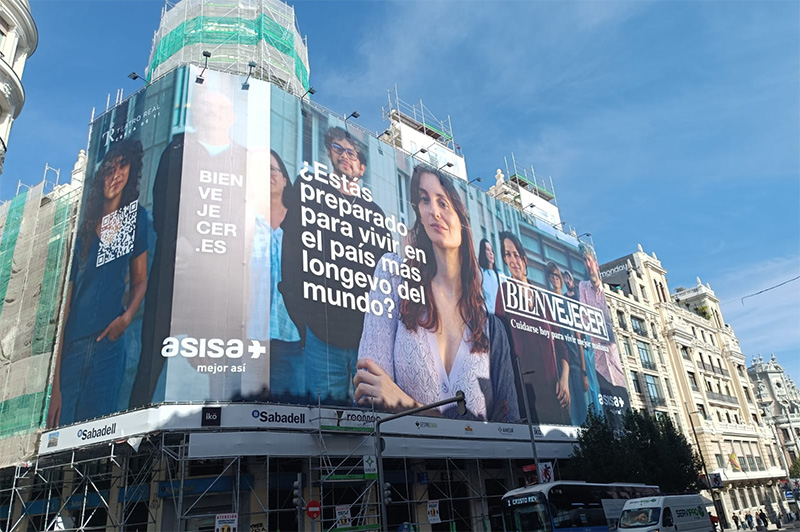 MediaPlus Equmedia lleva el "bienvejecer" de Asisa al centro de Madrid