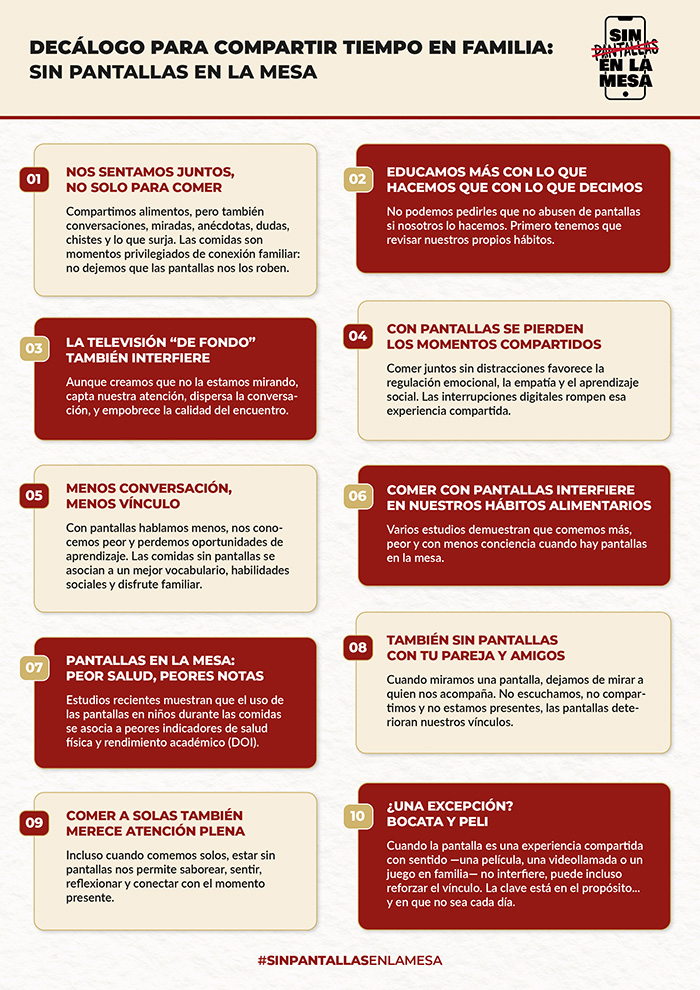 Argal Alimentación lanza el movimiento "Sin Pantallas en la Mesa".