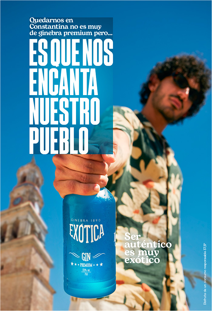 EXÓTICA Gin estrena posicionamiento, imagen de marca y campaña.