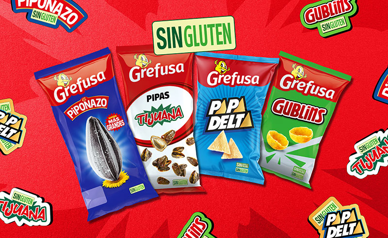 Grefusa amplía su gama de snacks sin gluten