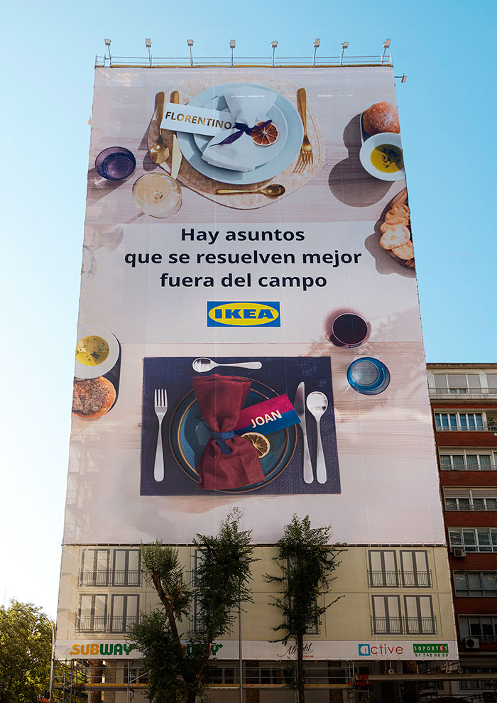 IKEA hace un llamamiento al Real Madrid y al FC Barcelona.