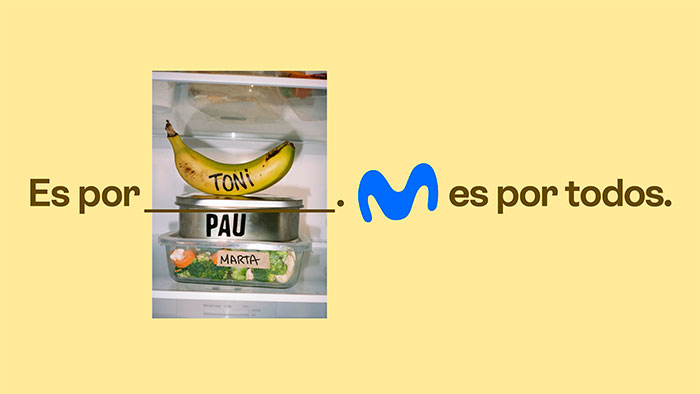 Es por ti, por todos: Movistar personaliza su nueva campaña.