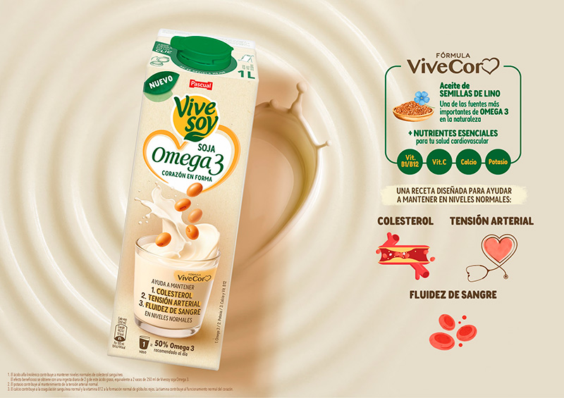 Vivesoy lanza nueva bebida de soja para cuidar el corazón