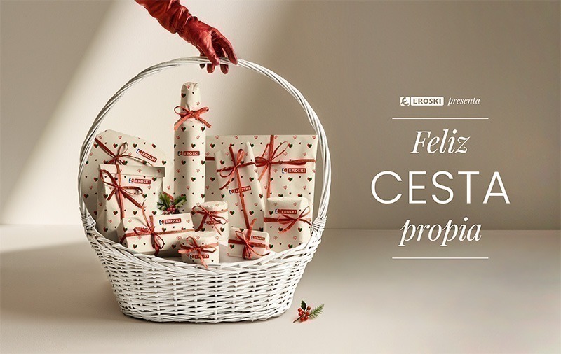 EROSKI presenta una cesta navideña "marcapropista"