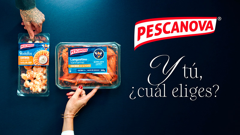 El langostino vuelve a protagonizar la campaña navideña de Pescanova