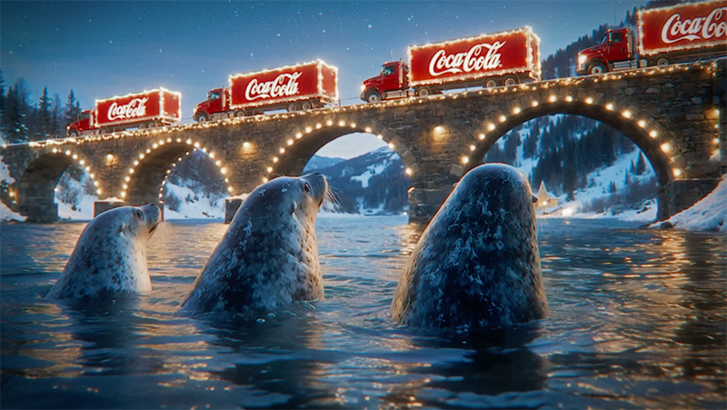 Coca-Cola vuelve a usar IA en su anuncio navideño