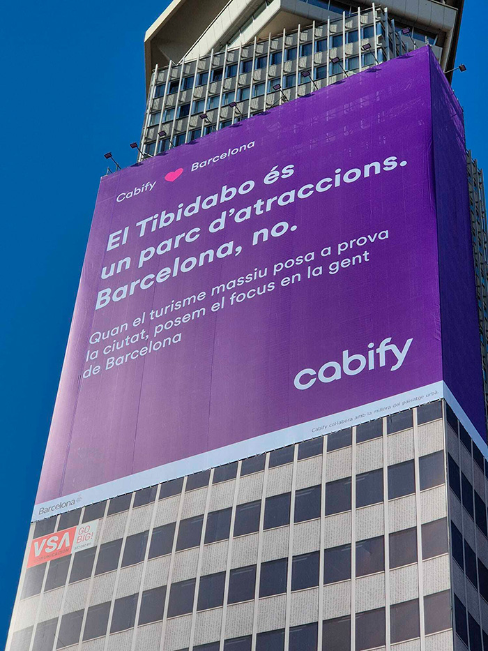 Cabify se posiciona sobre la masificación turística.
