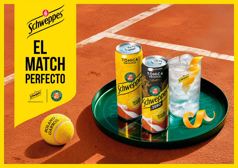Schweppes firma un acuerdo de colaboración con Roland-Garros