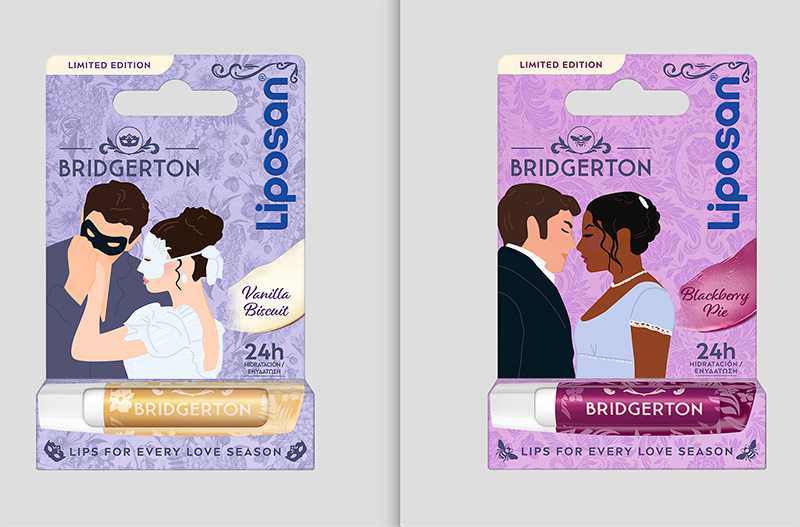 "Los Bridgerton" inspiran los nuevos bálsamos labiales de Liposan