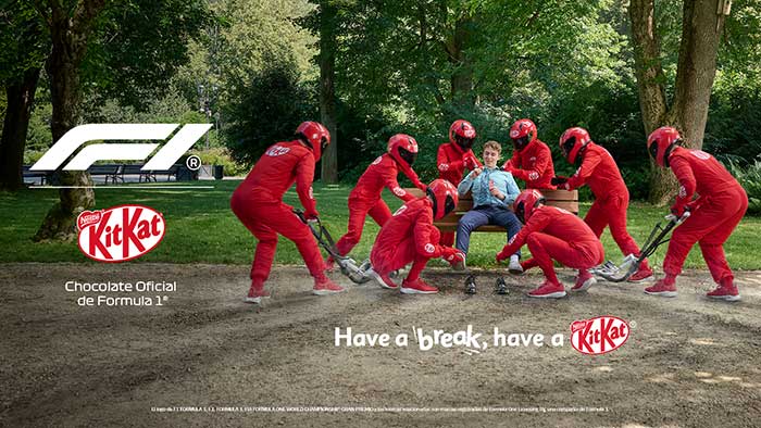 KitKat, chocolate oficial de Fórmula 1.