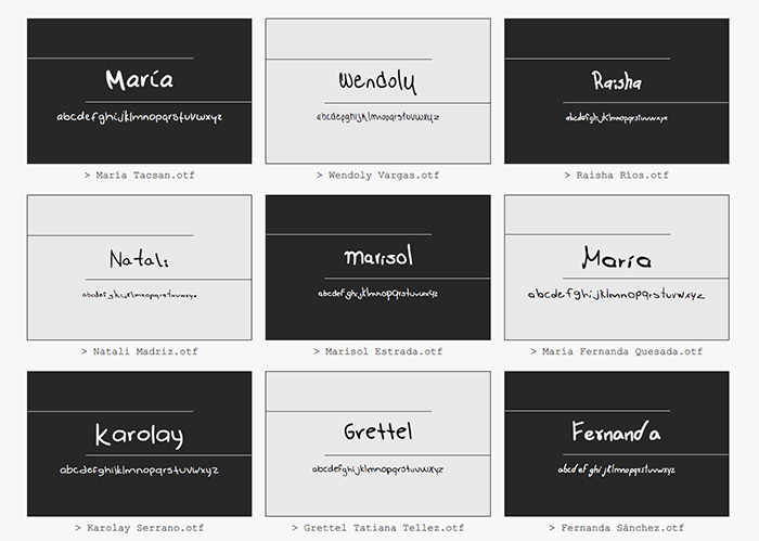 "Letras de lucha" para escribir justicia juntas.