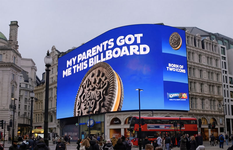 Oreo ironiza con la crisis familiar de los Beckham