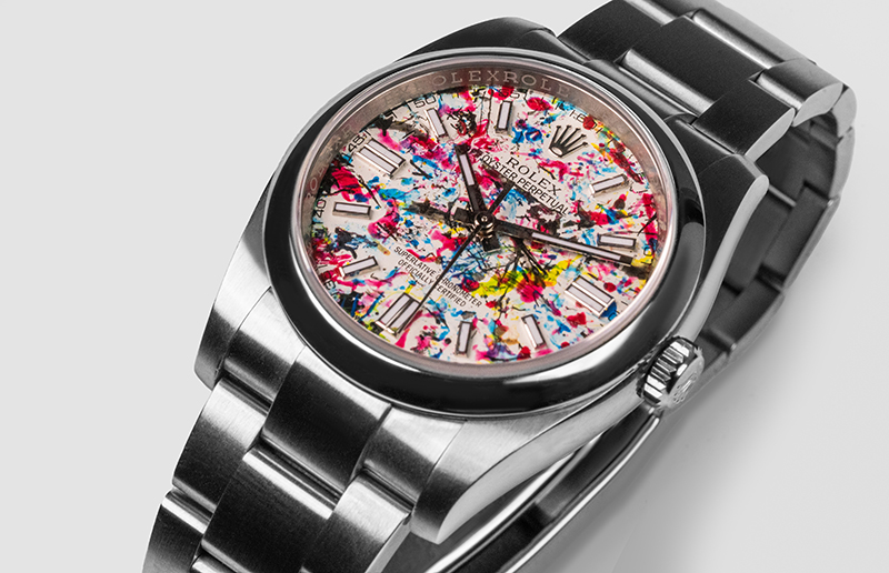 MilfShakes lanza el primer Rolex pintado por moscas
