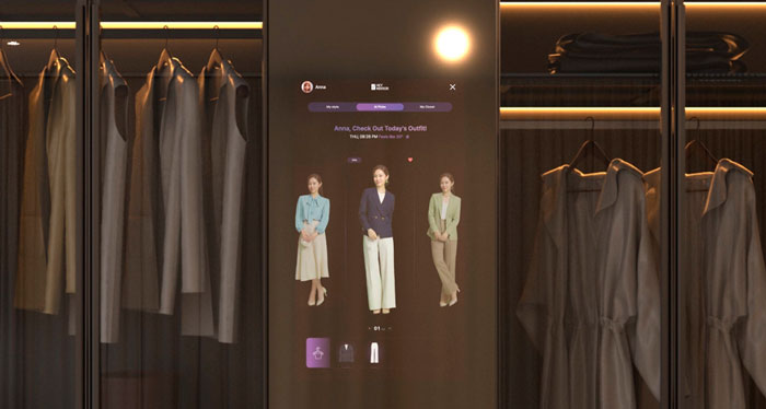CES 2026: Espejo inteligente para vestidor..