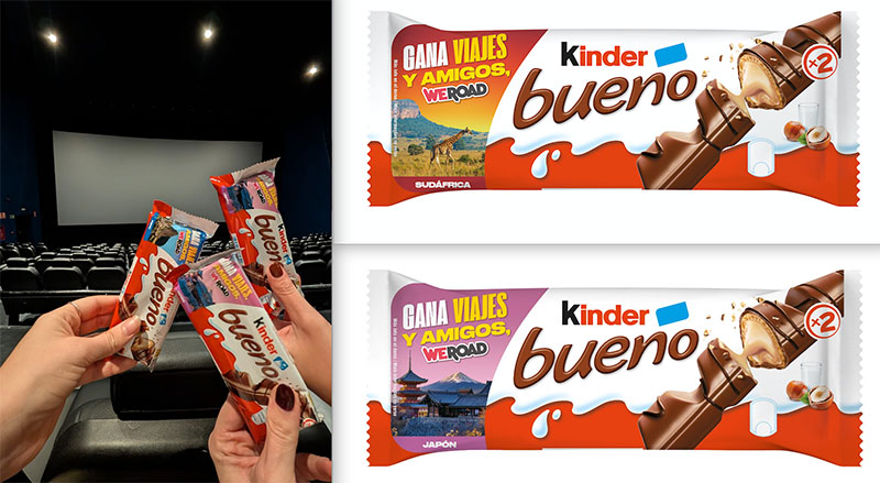 WeRoad y Kinder Bueno regalan viajes a Japón, Sudáfrica y Perú