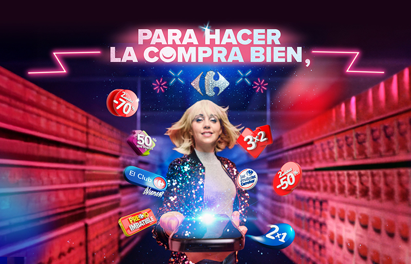 Carrefour presenta su nueva plataforma al ritmo de Raffaella Carrà