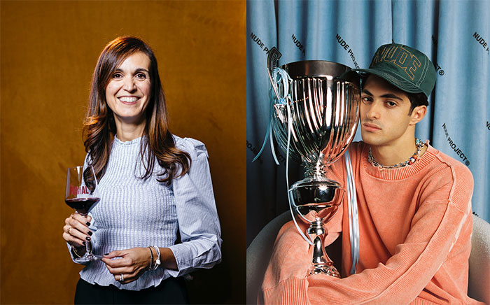 Helena Jaumandreu (Chief Marketing Officer Raventós Codorníu)  y Bruno Casanovas (Cofundador y director creativo de Nude Project) .