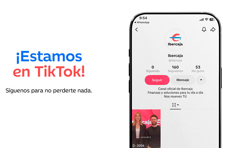 Ibercaja se estrena en TikTok para acercarse a los jóvenes