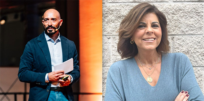 José Escudero, Head of Advertising Sales en Amazon Ads, y Marta Rojo, directora de inves- tigación de audiencias en Atresmedia Publicidad.