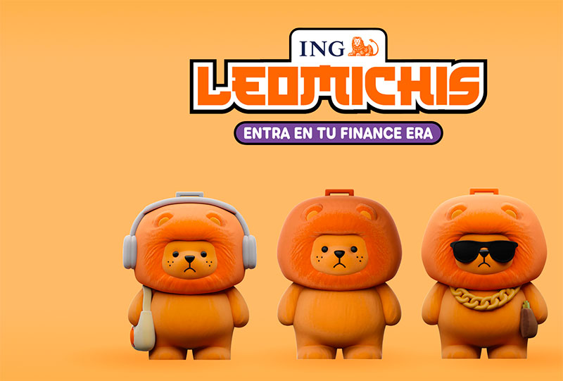 ING lanza Leomichis, la versión coleccionable del león Leonardo