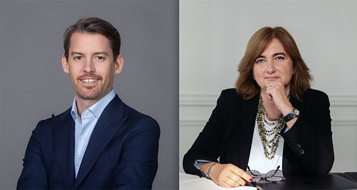 Luis Martín (Director de soluciones de IA en LLYC)  e Inma Folch (CEO y fundadora de LF Channel) .