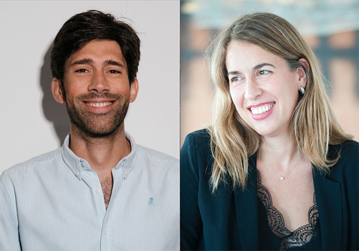 Mario Paradinas (Director de servicios al cliente de Burson) y Marian Marco (Socia y directora de comunicación de Roman) .