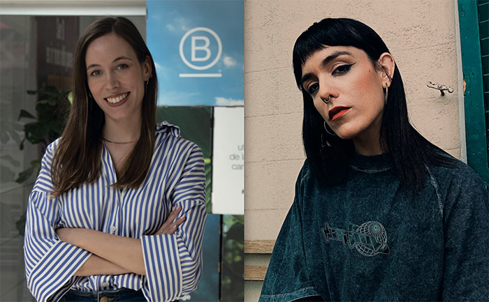 Montse Sellarès Benet, Head of Communications & Activism en B Lab Spain, y Lucía Bobadilla, directora de comunicación corporativa y purpose brand manager en Rosa Parks.