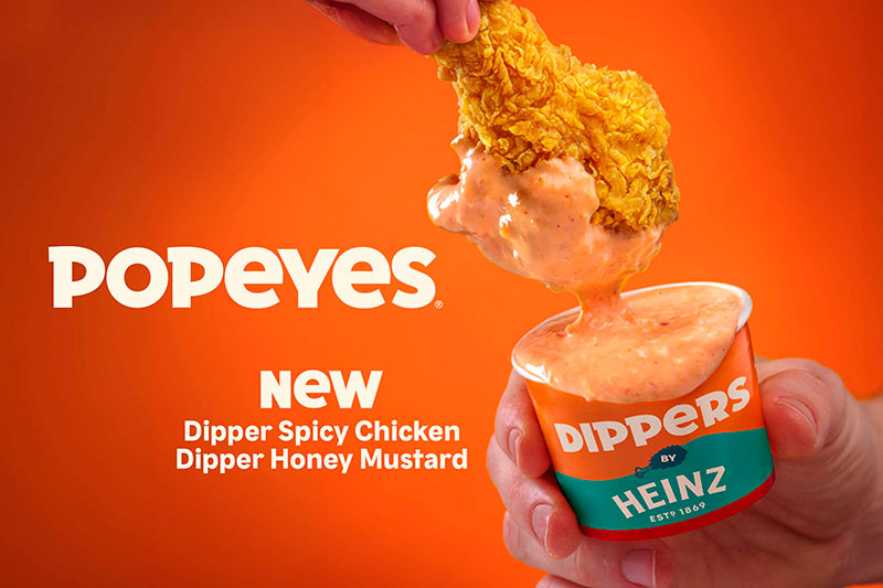 Popeyes y Heinz lanzan dos nuevos "dippers"