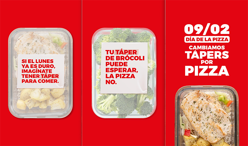 Telepizza cambia tu táper recalentado por pizza